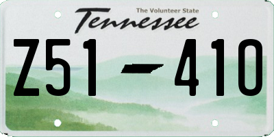 TN license plate Z5141O