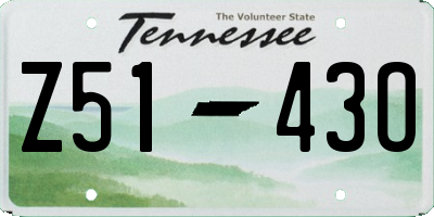 TN license plate Z5143O