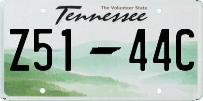 TN license plate Z5144C