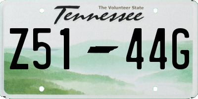 TN license plate Z5144G