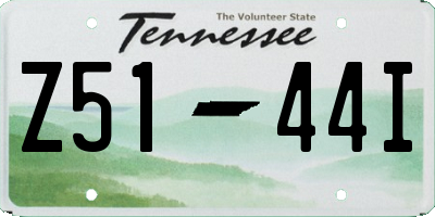 TN license plate Z5144I