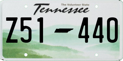 TN license plate Z5144O