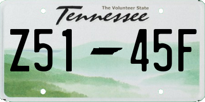 TN license plate Z5145F