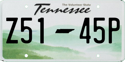 TN license plate Z5145P