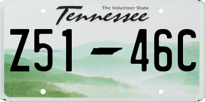 TN license plate Z5146C