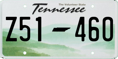 TN license plate Z5146O
