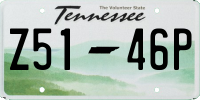 TN license plate Z5146P