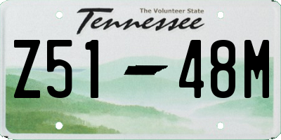 TN license plate Z5148M