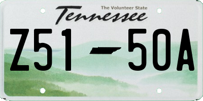 TN license plate Z5150A