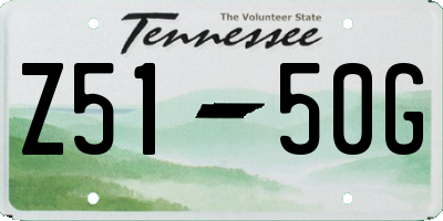 TN license plate Z5150G