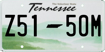 TN license plate Z5150M