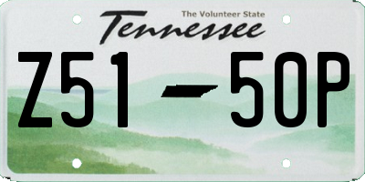 TN license plate Z5150P
