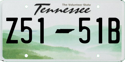 TN license plate Z5151B