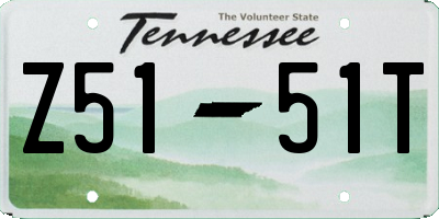 TN license plate Z5151T