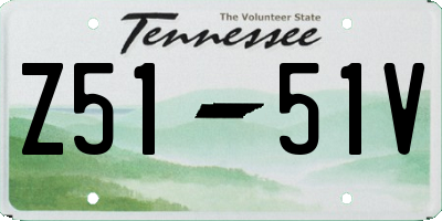TN license plate Z5151V