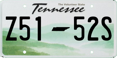 TN license plate Z5152S