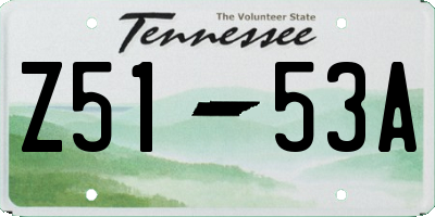 TN license plate Z5153A