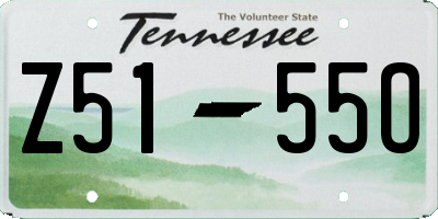 TN license plate Z5155O