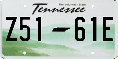 TN license plate Z5161E