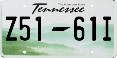 TN license plate Z5161I