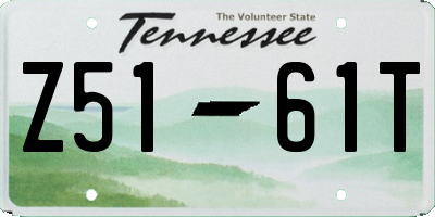 TN license plate Z5161T