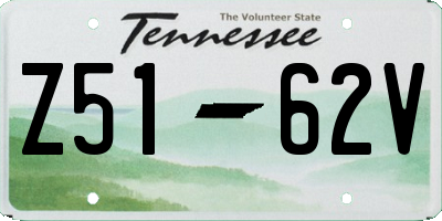 TN license plate Z5162V