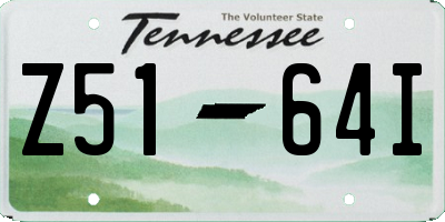 TN license plate Z5164I
