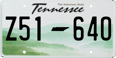TN license plate Z5164O