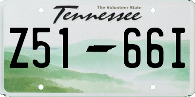 TN license plate Z5166I