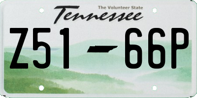 TN license plate Z5166P