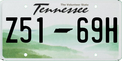 TN license plate Z5169H