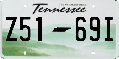 TN license plate Z5169I