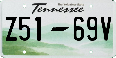 TN license plate Z5169V