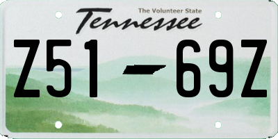 TN license plate Z5169Z
