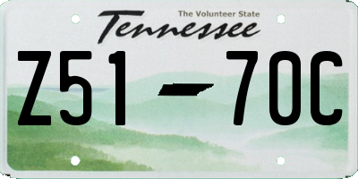TN license plate Z5170C