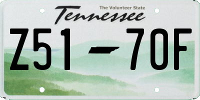 TN license plate Z5170F