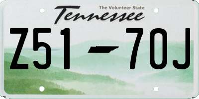 TN license plate Z5170J