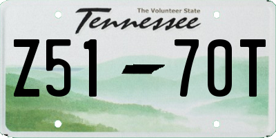 TN license plate Z5170T