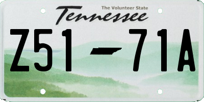 TN license plate Z5171A