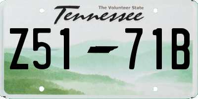 TN license plate Z5171B