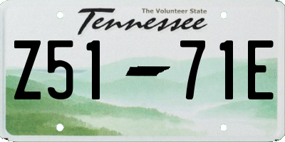 TN license plate Z5171E
