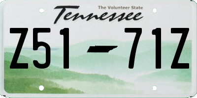 TN license plate Z5171Z