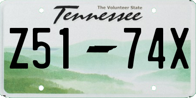 TN license plate Z5174X