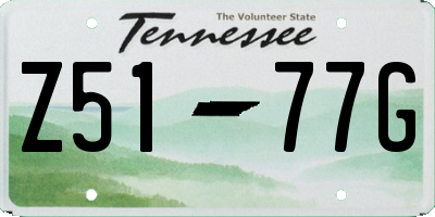 TN license plate Z5177G
