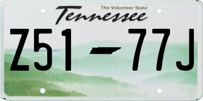 TN license plate Z5177J