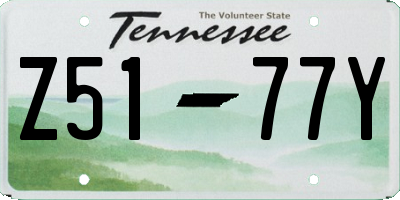 TN license plate Z5177Y