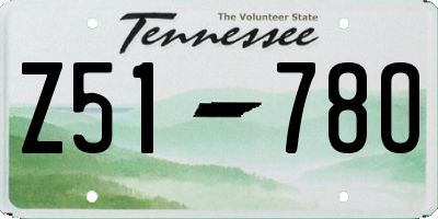 TN license plate Z5178O