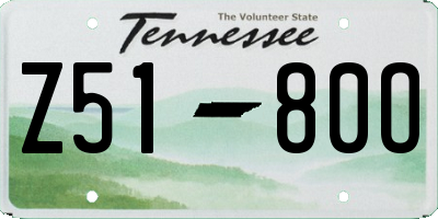 TN license plate Z5180O