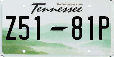 TN license plate Z5181P