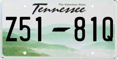 TN license plate Z5181Q